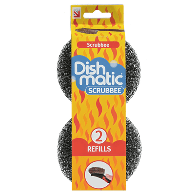Dishmatic Scrubee Refill, 2 Pack