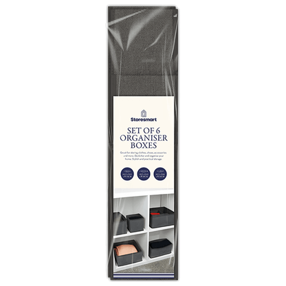 Organiser Boxes, Set of 6