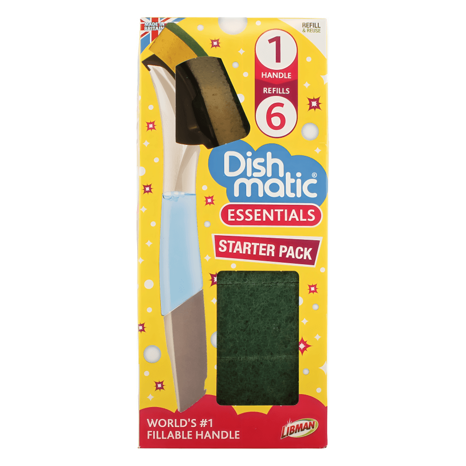 Dishmatic Essentials Value Pack, 1 Handle & 6 Refills