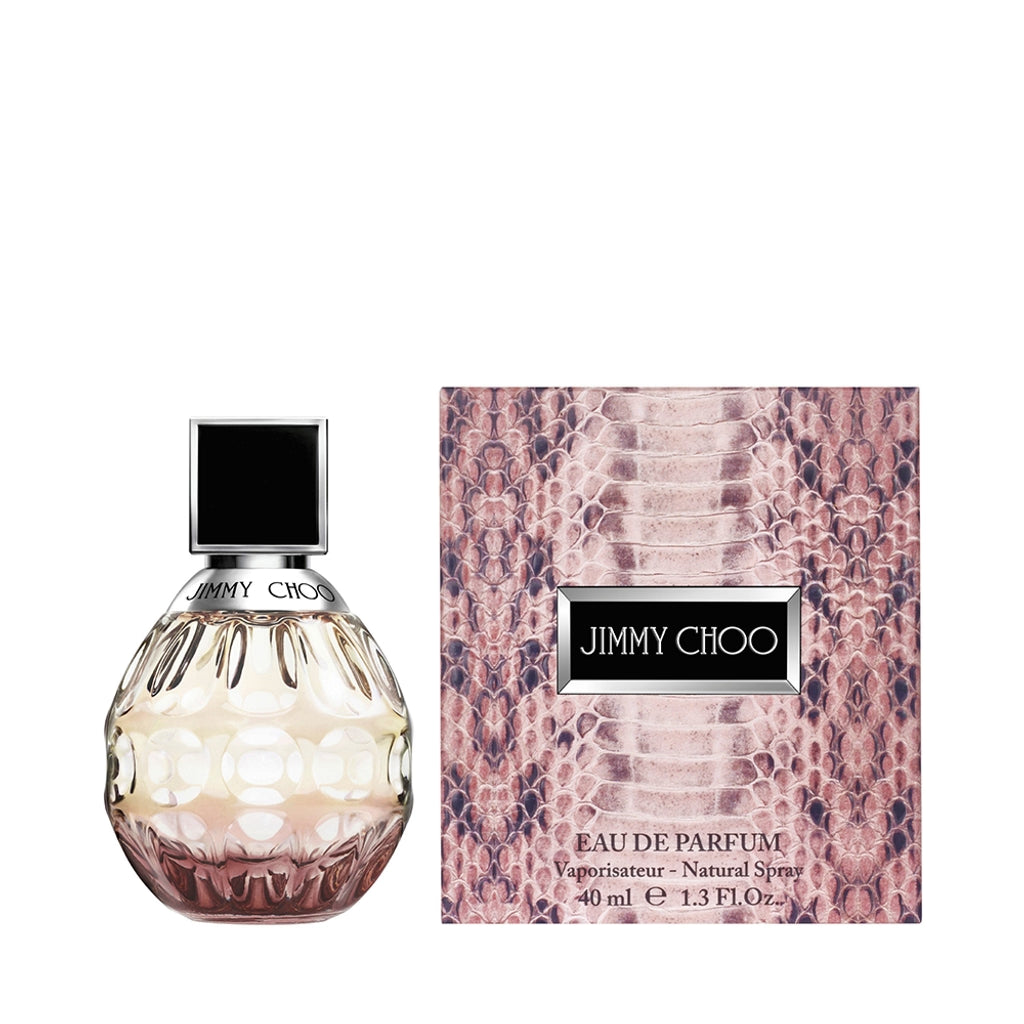 Jimmy Choo EDP For Women perfume bottle feminine fruity chypre scent.
