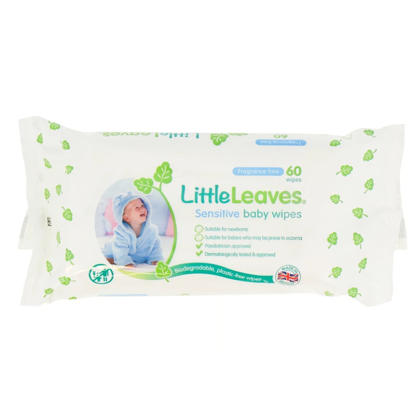 Little Leaves Baby Wipes Sensitive 60's