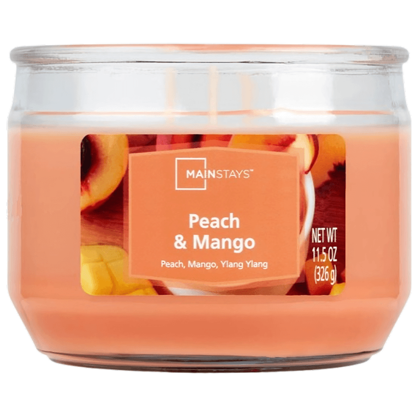 Mainstays 3 Wick Glass Jar Candle 326g (Scent Options)