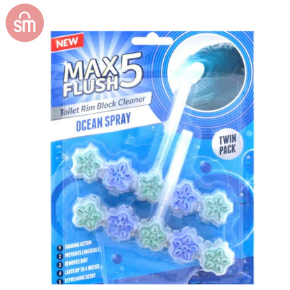 Max Flush Rim Block Ocean Twin Pack