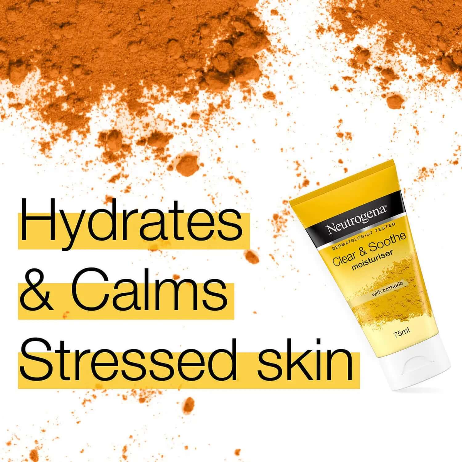 Neutrogena Clear and Soothe Moisturiser 75ml hydrates and calms stressed, spot-prone skin