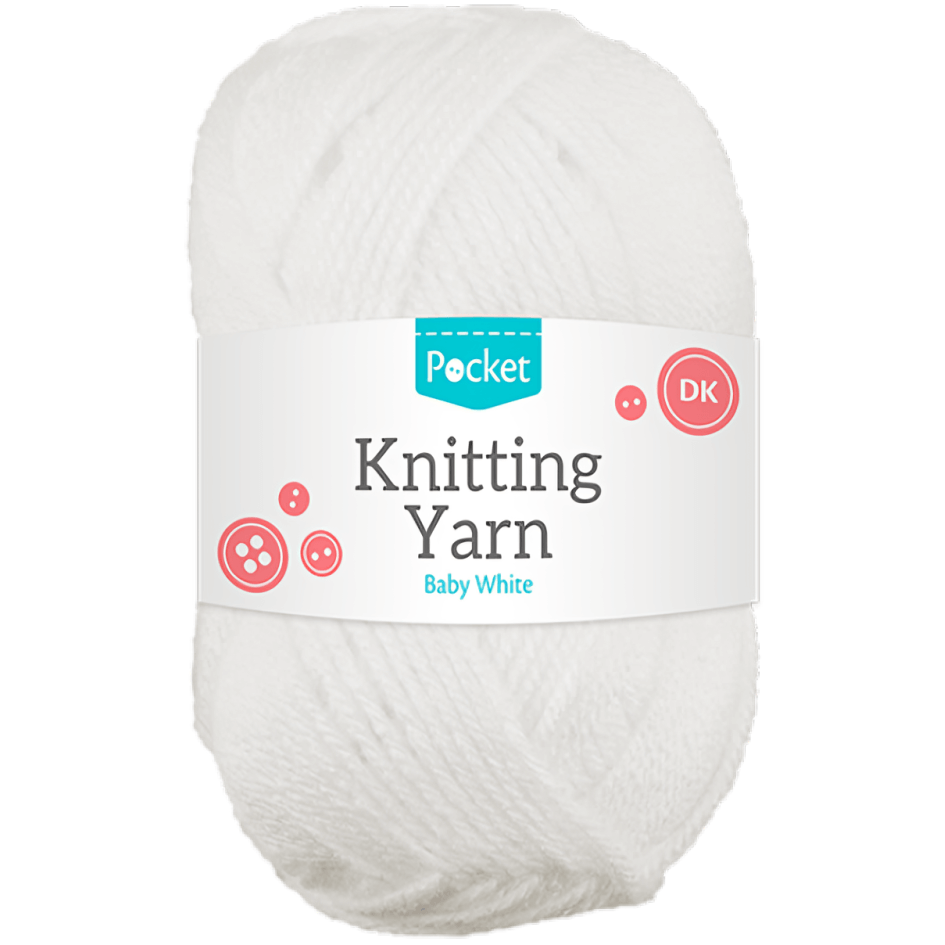 Pocket Acrylic Knitting Yarn 75g (Colour Options)