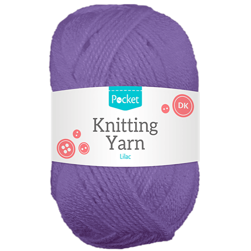 Pocket Lilac Acrylic Knitting Yarn 75G