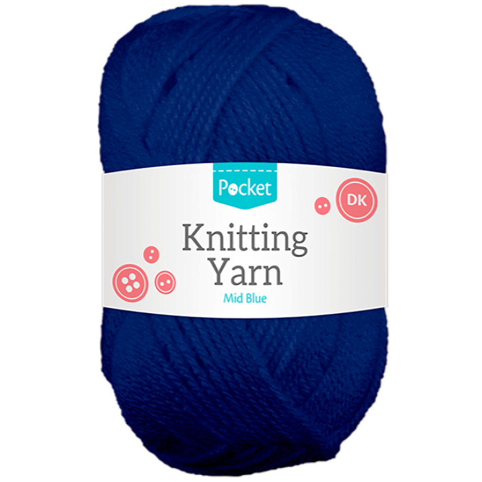 Pocket Acrylic Knitting Yarn 75g (Colour Options)