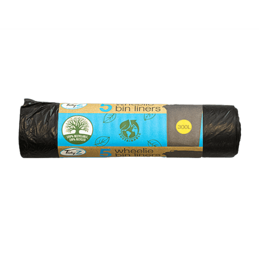 Tidyz 300L Wheelie Bin Liners, 5 Pack