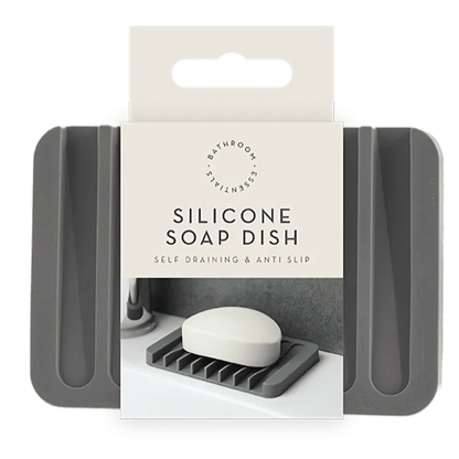 Silicone Soap Dish, Self Draining & Anti Slip (Colour Options)