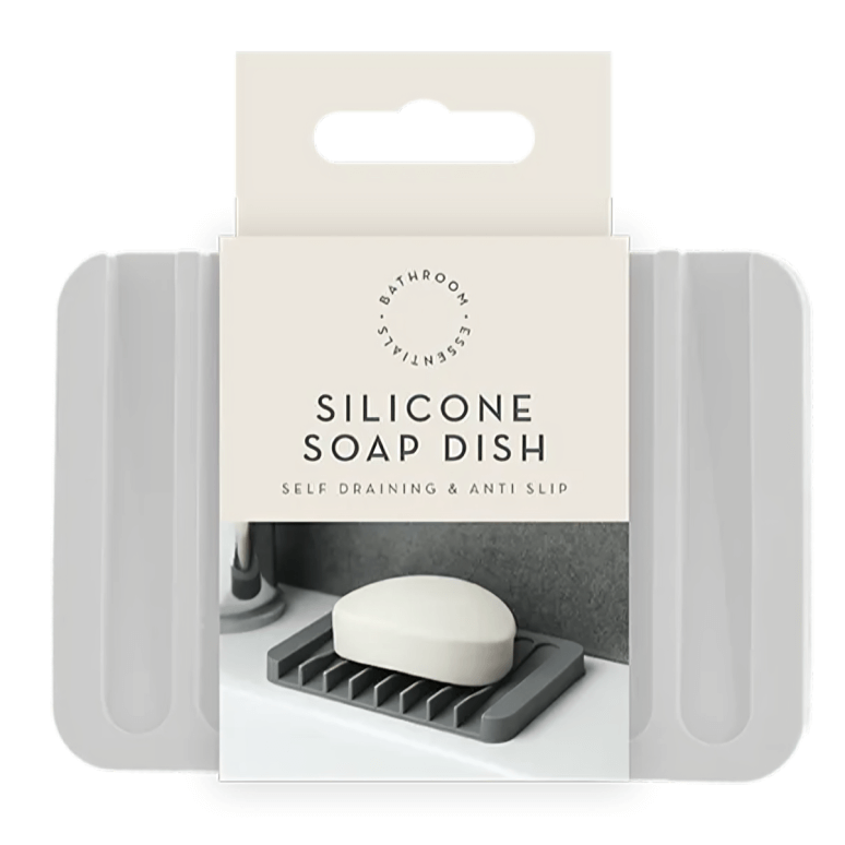 Silicone Soap Dish, Self Draining & Anti Slip (Colour Options)