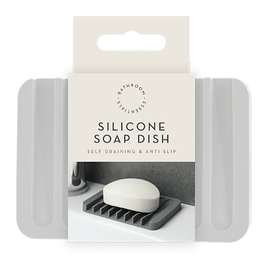Silicone Soap Dish, Self Draining & Anti Slip (Colour Options)
