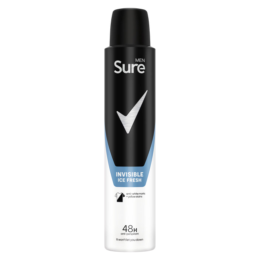 Sure Men Invisible Ice Fresh Anti-Perspirant Aerosol 150ml