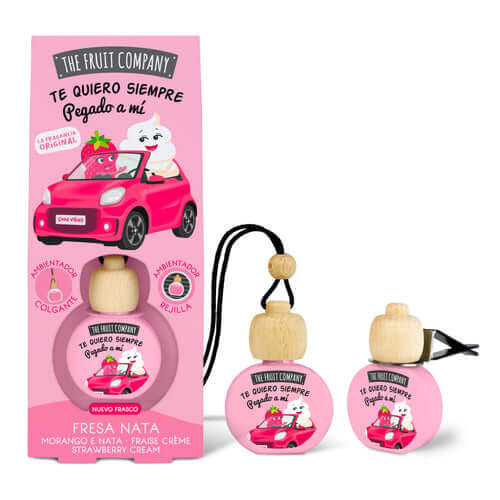 The Fruit Company Strawberry Cream Car Air Freshener