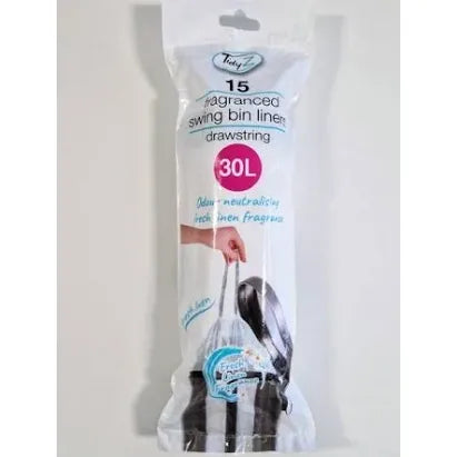 Tidyz Fragranced Swing Bin Liners 30L Pack of 15
