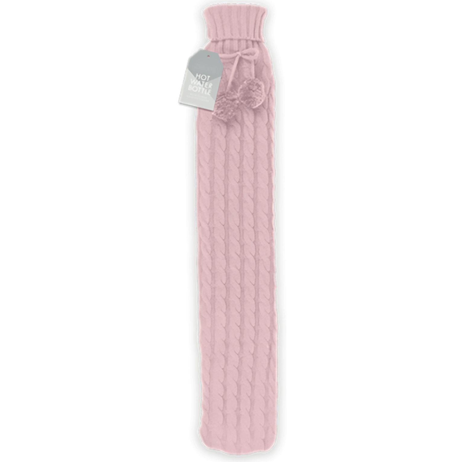 Winter Glow Cable Knitted Long Hot Water Bottle 2L (Colour Options)