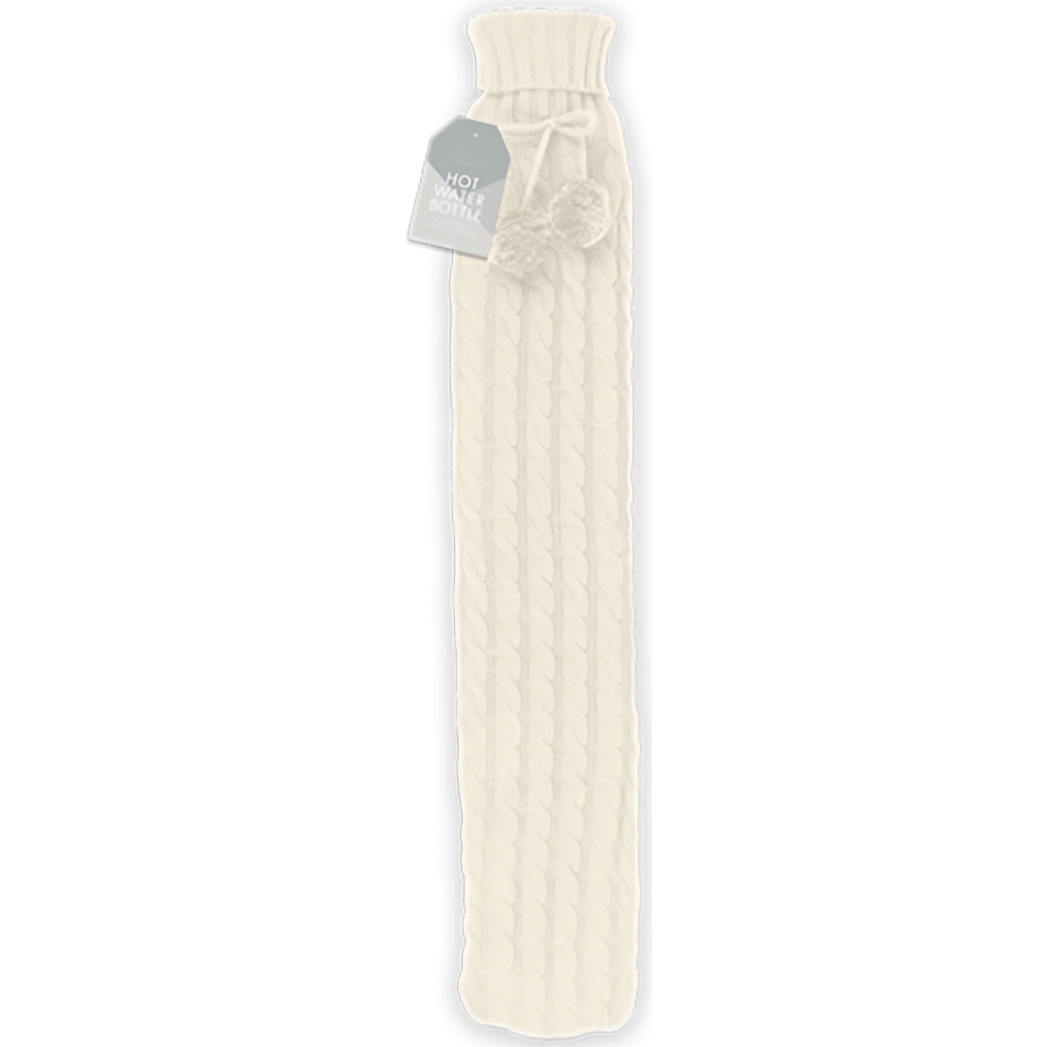 Winter Glow Cable Knitted Long Hot Water Bottle 2L (Colour Options)