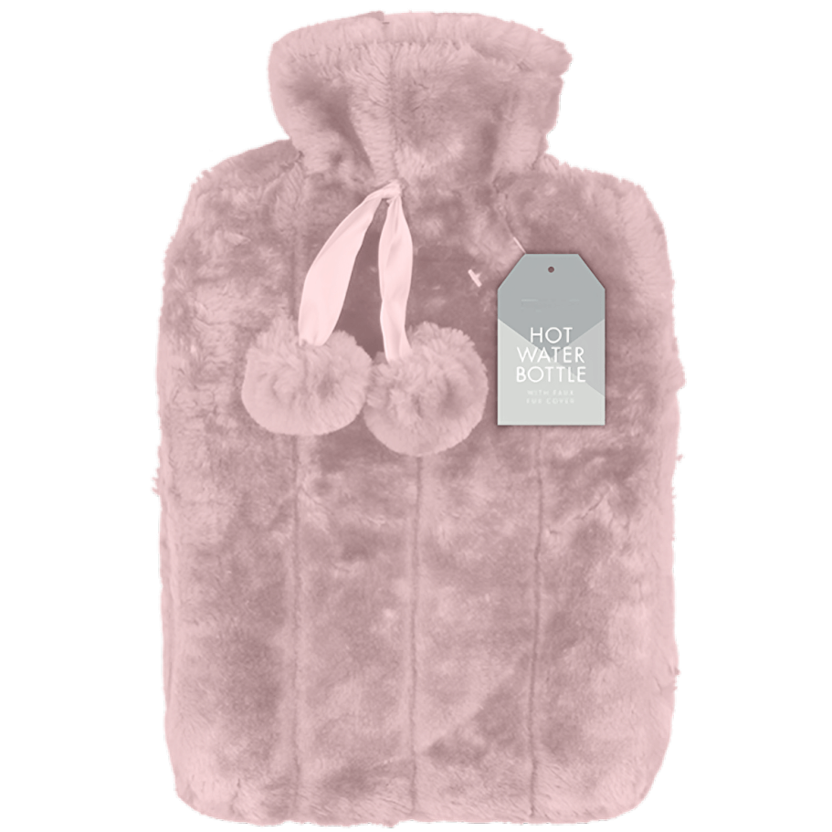 Winter Glow Faux Fur Hot Water Bottle 2L (Colour Options)