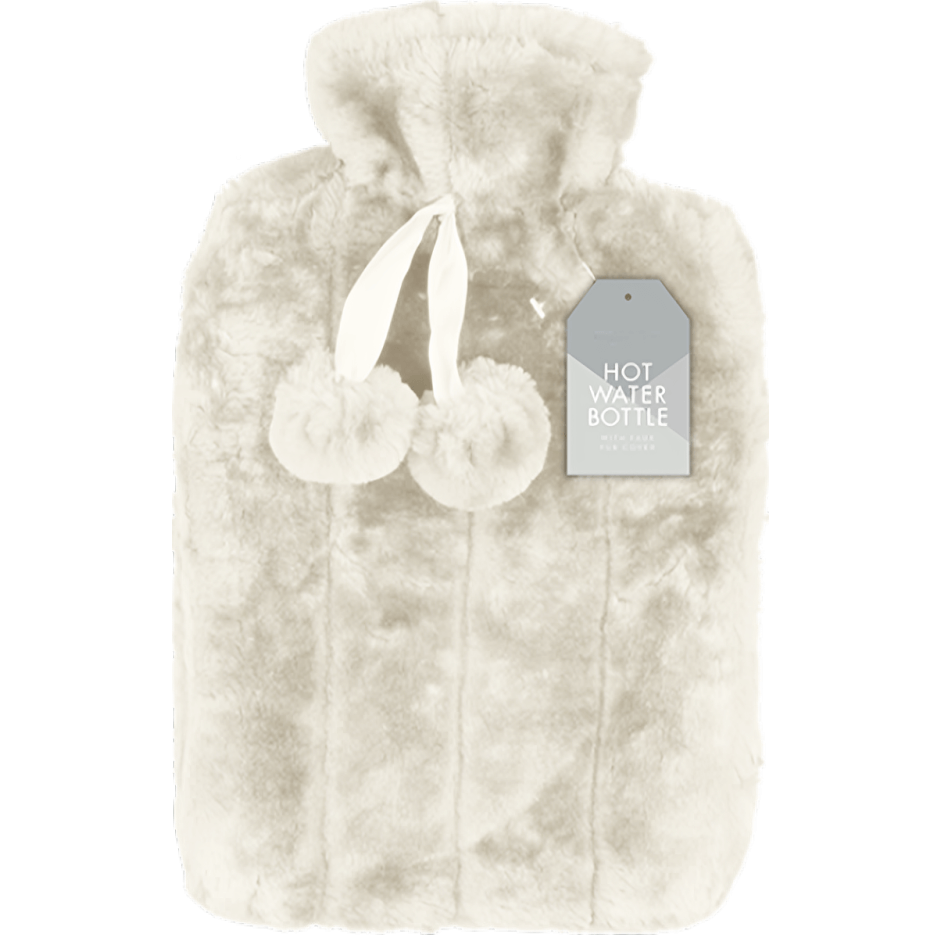 Winter Glow Faux Fur Hot Water Bottle 2L (Colour Options)