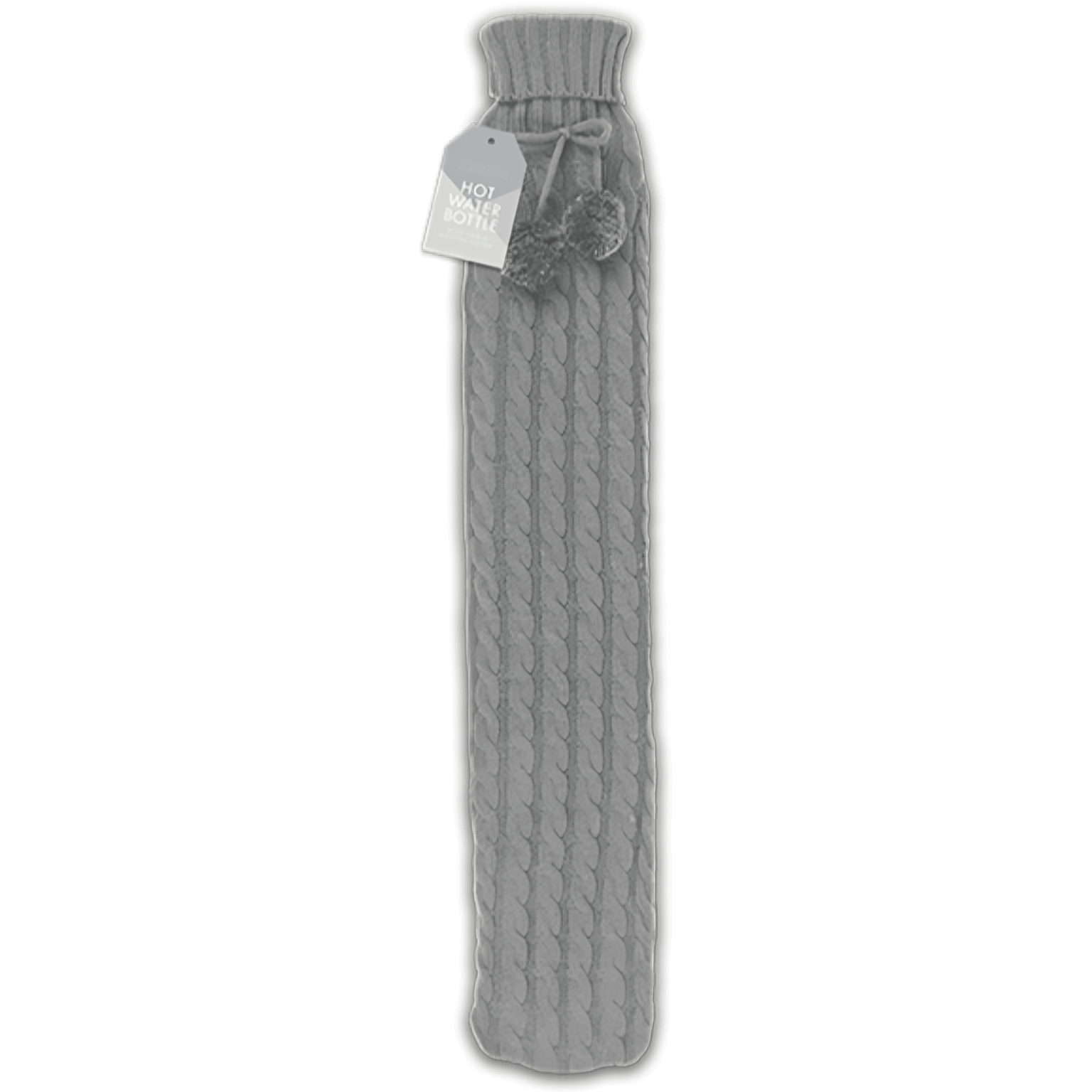 Winter Glow Cable Knitted Long Hot Water Bottle 2L (Colour Options)